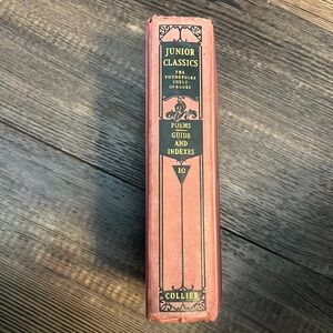 Vintage 1918 Junior Classics Young Folks Shelf Of Books Poems Guide And Indexes